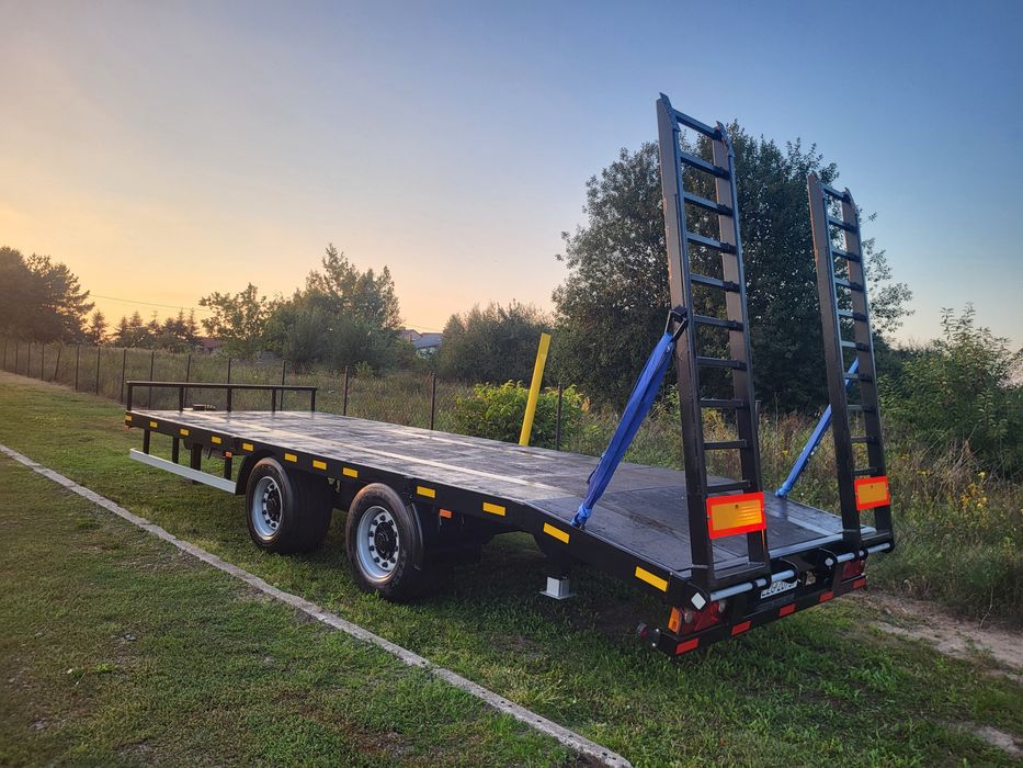 Przyczepa tandem niskopodwozie laweta do transportu koparek,  wiertnic