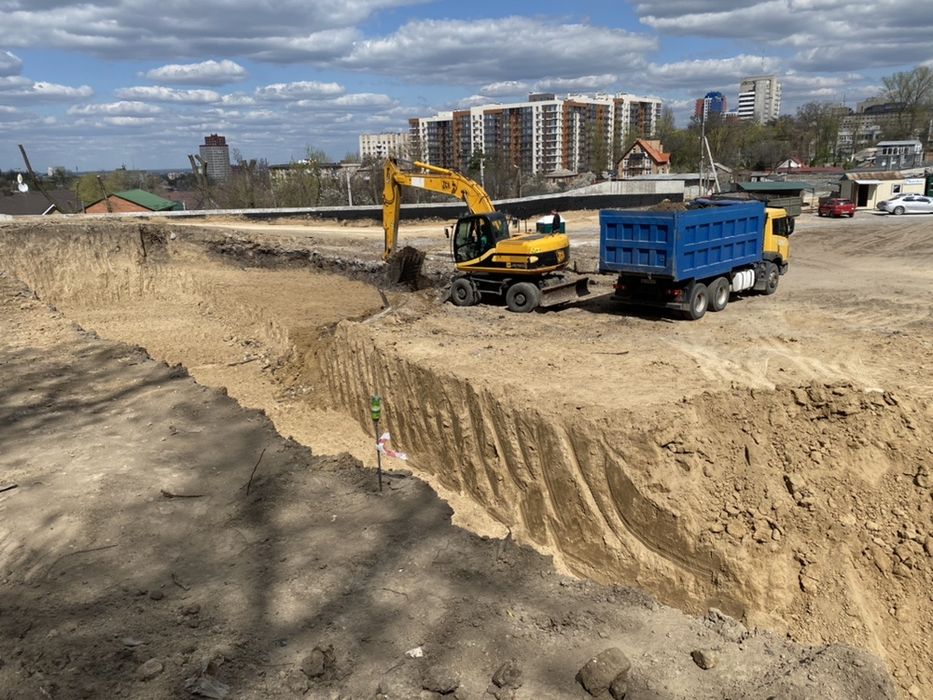 Разроботка катлована,обратная отсыпка,траншеи
