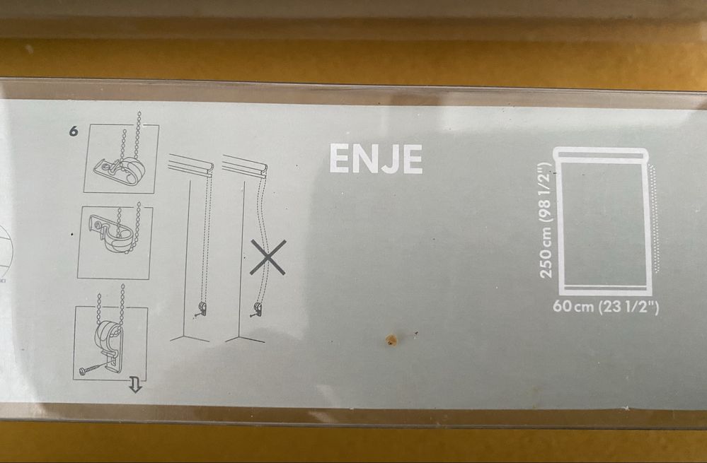 1 Estore rolo IKEA 60x250 NOVO