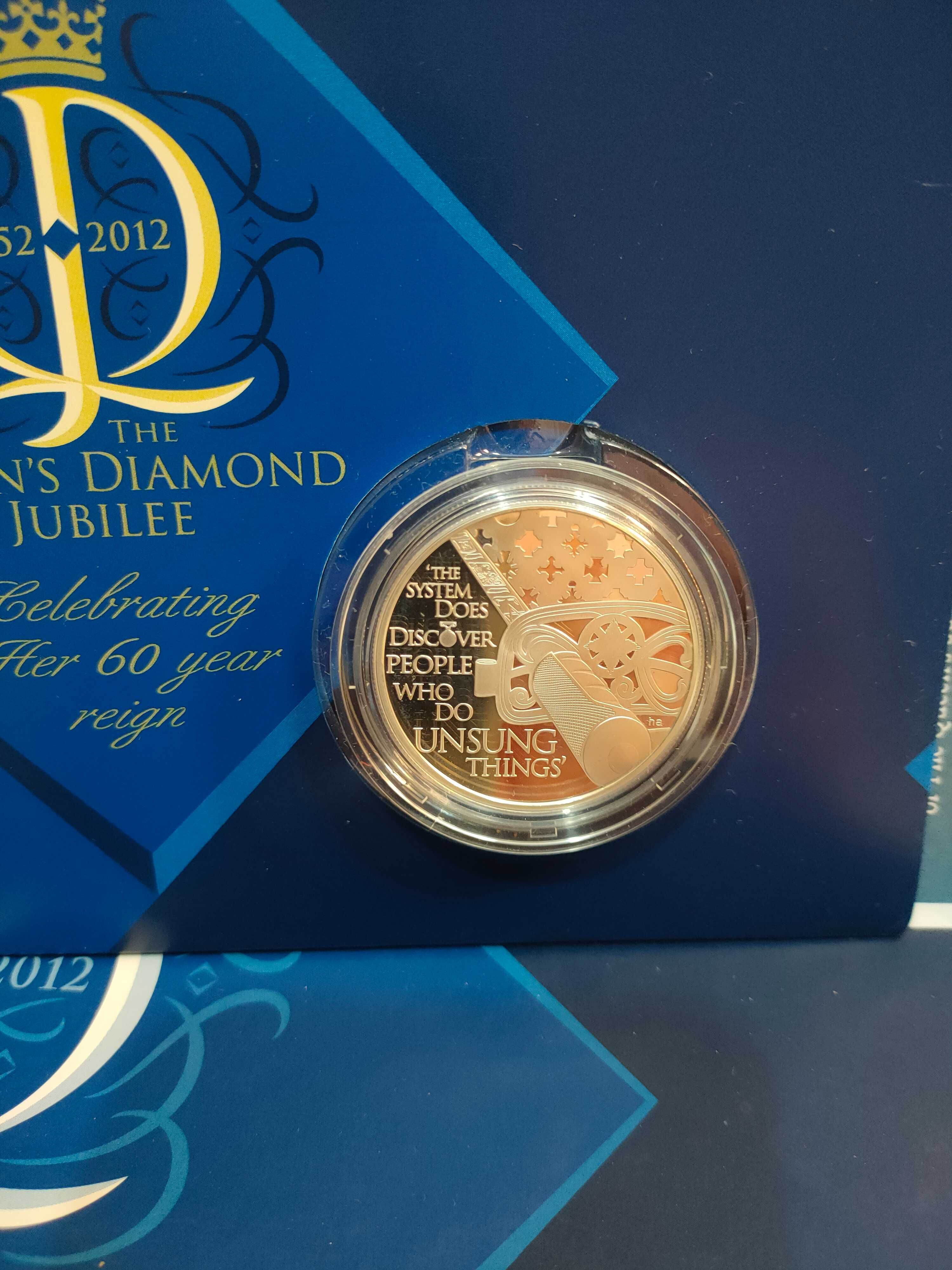 moedas jubileu diamante Rainha Isabel II