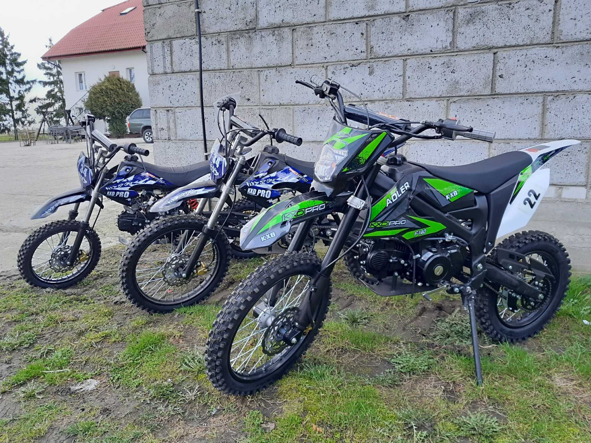 NOWOŚĆ kros Cross KXDProKX8 140cc MOCNY lampa estart zamiast 125c RATY