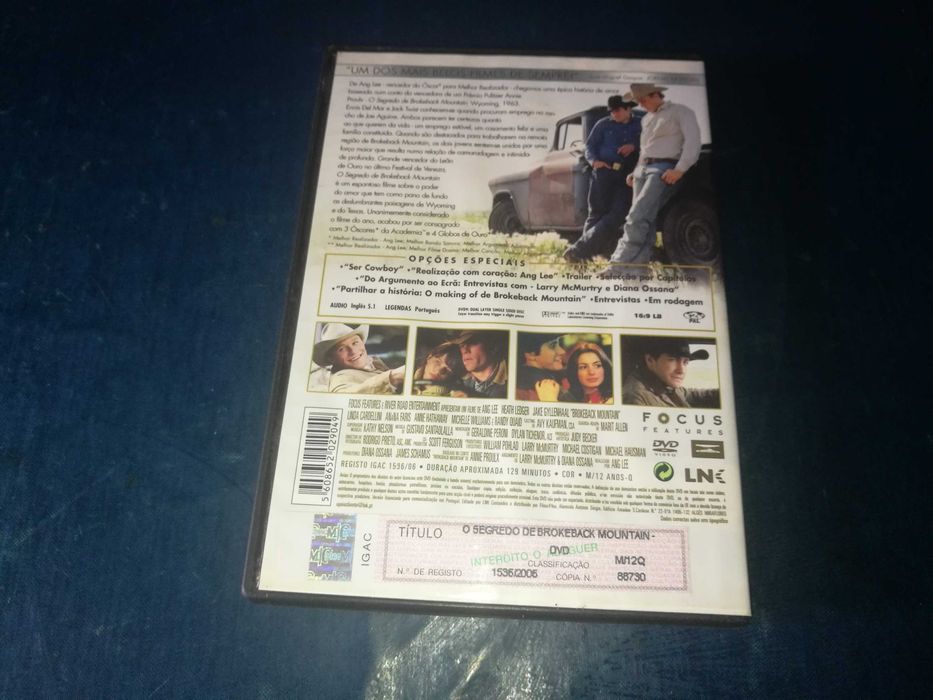O SEGREDO DE BROKEBACK MOUNTAIN	DVD (legendado em Português)