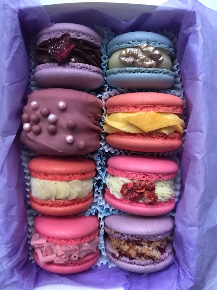Десерти Макарон Macarons  торт куб