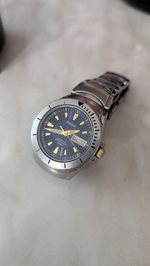 Часы Pulsar Kinetic 100m, годинник Японія