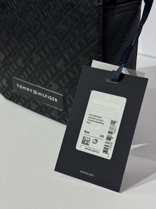 100% ОРИГІНАЛ Tommy Hilfiger monogram reporter чоловіча сумка чорна