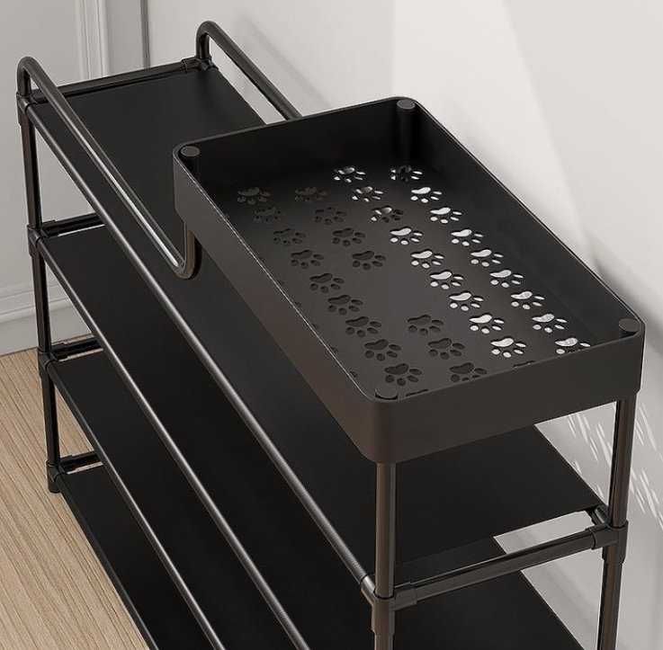 Стелаж металевий 180×90×40 | Чорний, оцинкований, стелаж для взуття