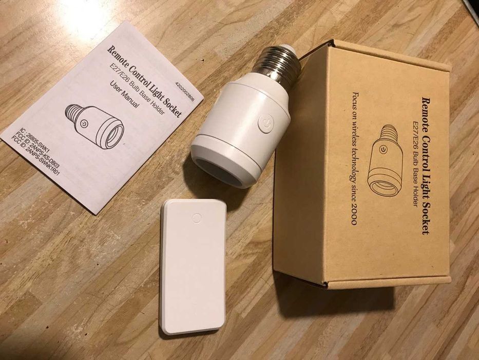 Бездротовий вимикач для лампочки E27