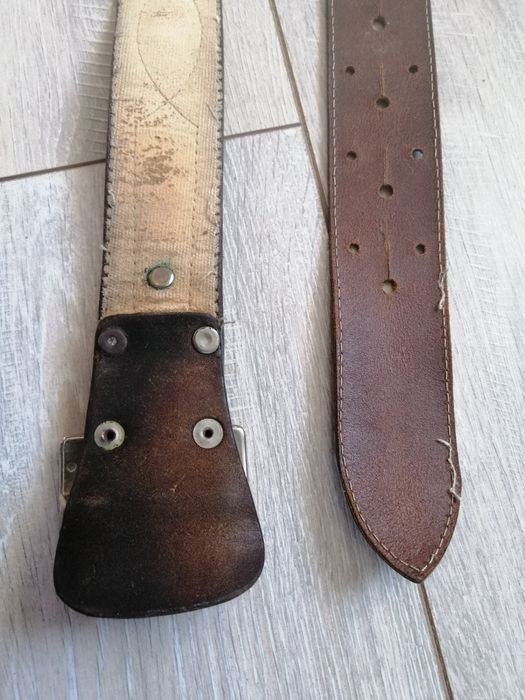 Pas skórzany oficerski męski, dł. 123 cm
