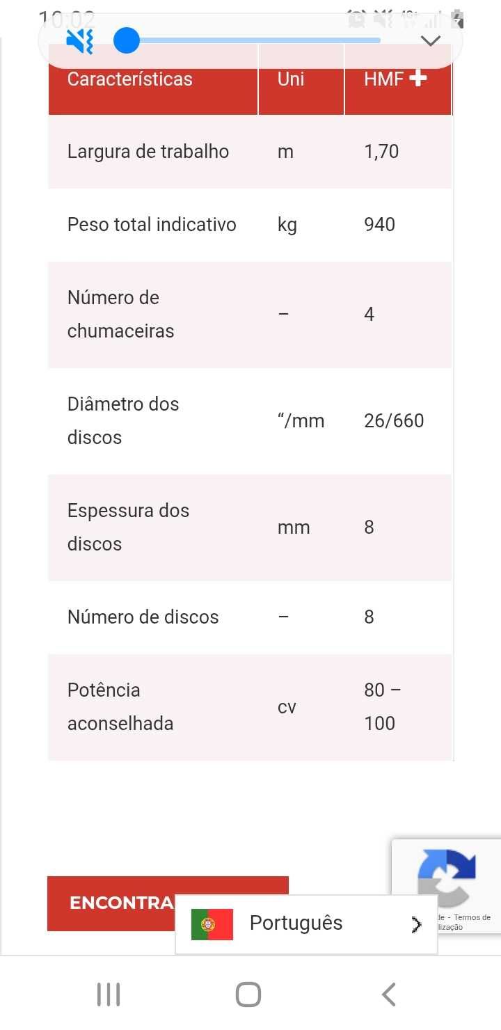 Grade discos florestal