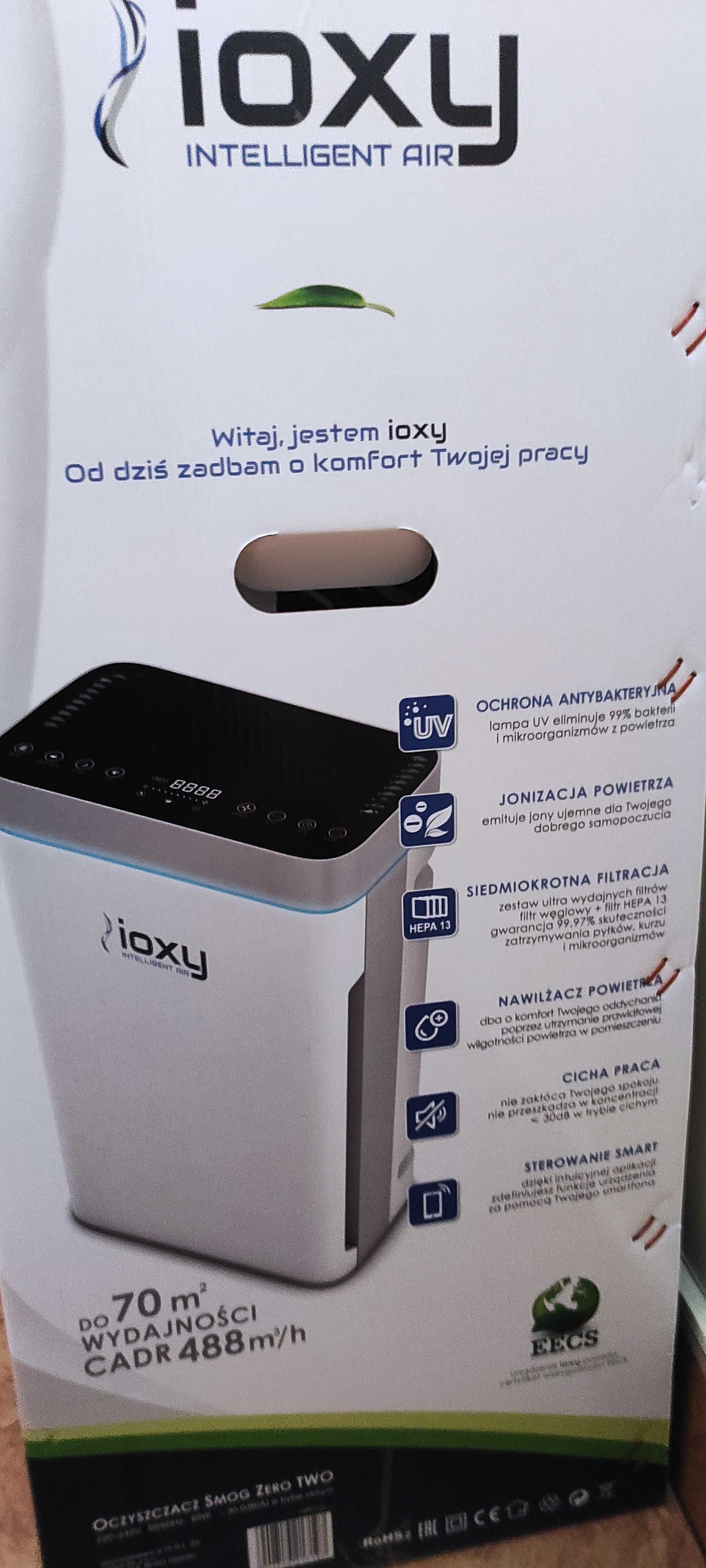 Oczyszczacz powietrza ioxy intelligent air zero two z wi-fi