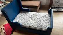 Дитяче розсувне ліжко +комод IKEA BUSUNGE + матрас
