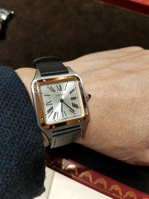 Мужские премиум часы Cartier Santos Dumont