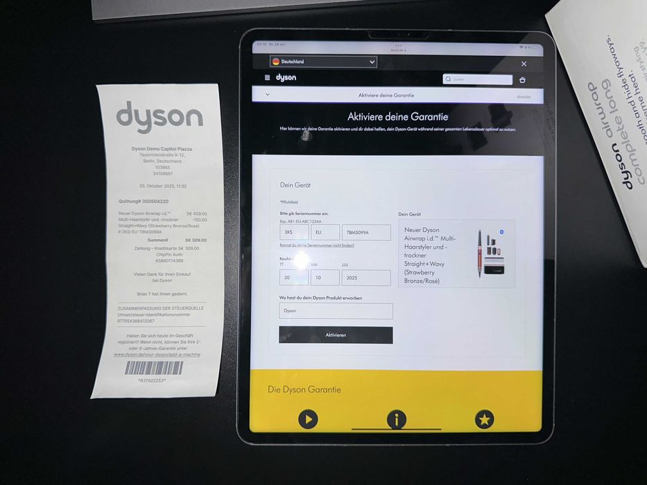 Dyson HS08 Airwrap i.d. Strawberry Bronze Blush Pink Новий!