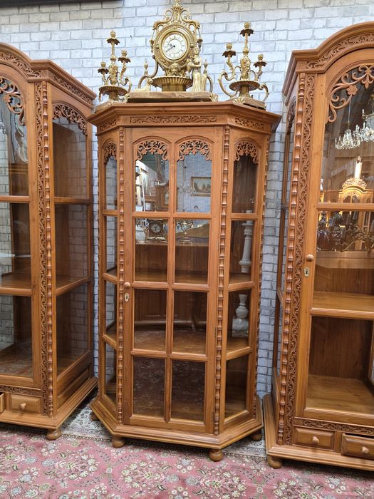 Witryna trapez 100 cm orient akacjowa Indie Tajlandia #1789 S. Węgrów