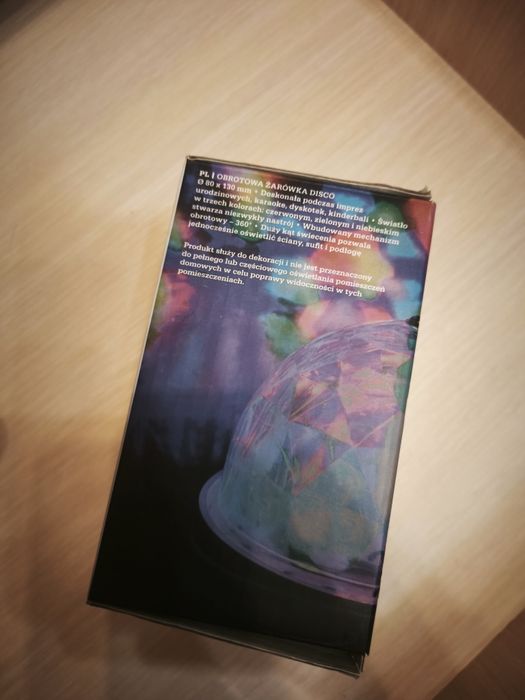 Żarówka obrotowa kolorowa disco