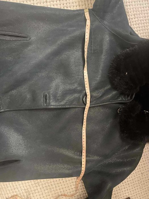 дублянка-шуба двостороння (натуральна, оторочка норкою)