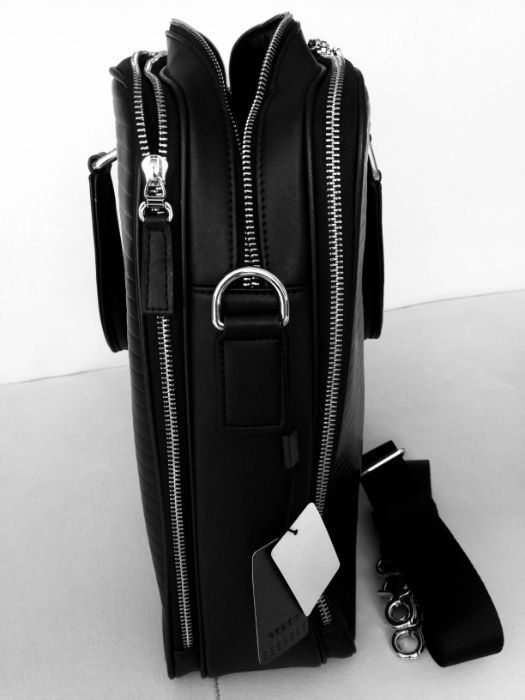 Torba męska skórzana markowa z przeznaczeniem na laptop i dokumenty