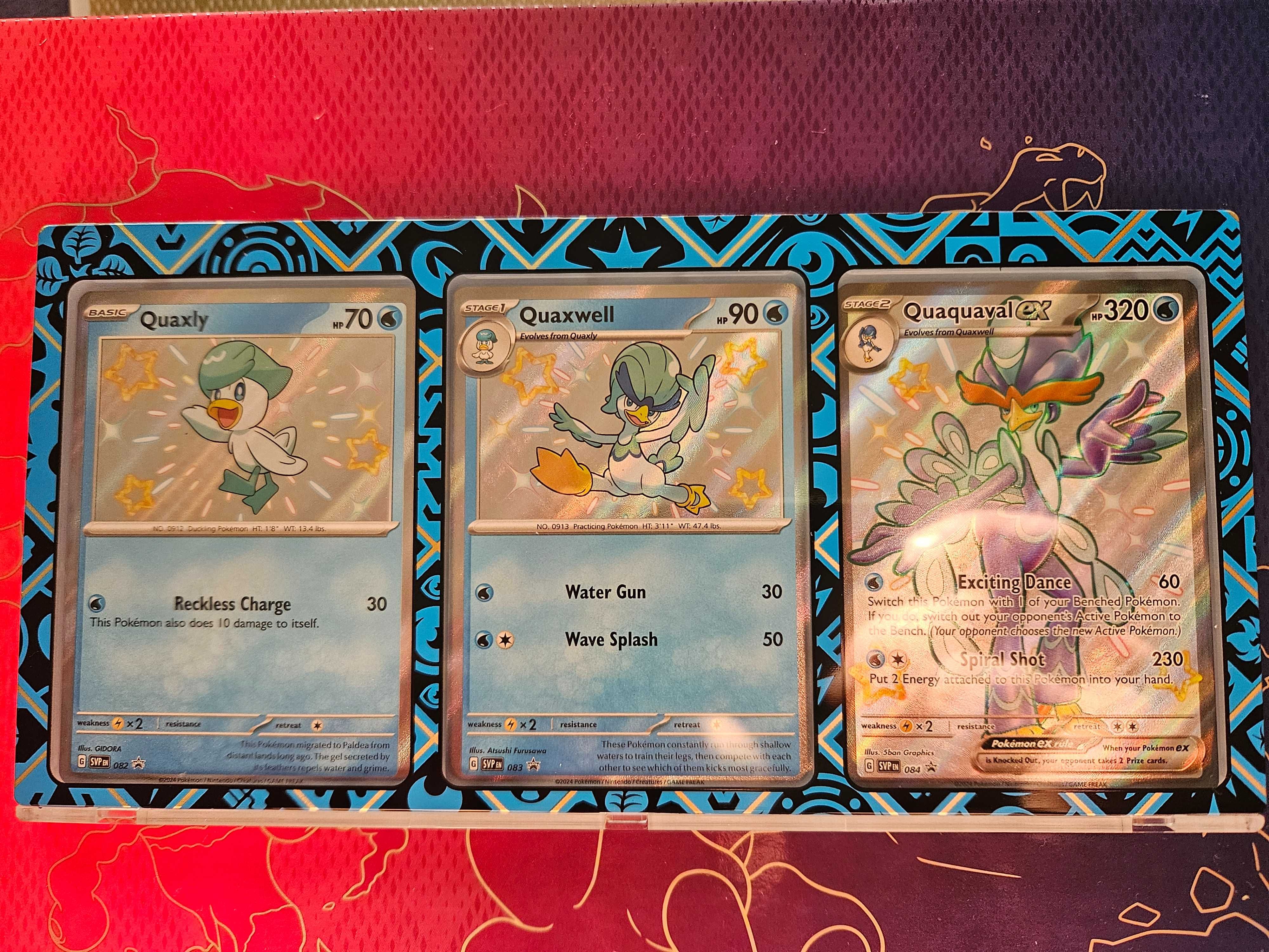 SV Black Star Promos - Quaxly , Quaxwell , Quaquaval ex - RAMKA