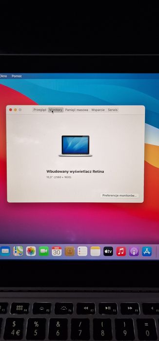 Apple Macbook Pro A1502 i5 8ram 120gb do naprawy lub na części