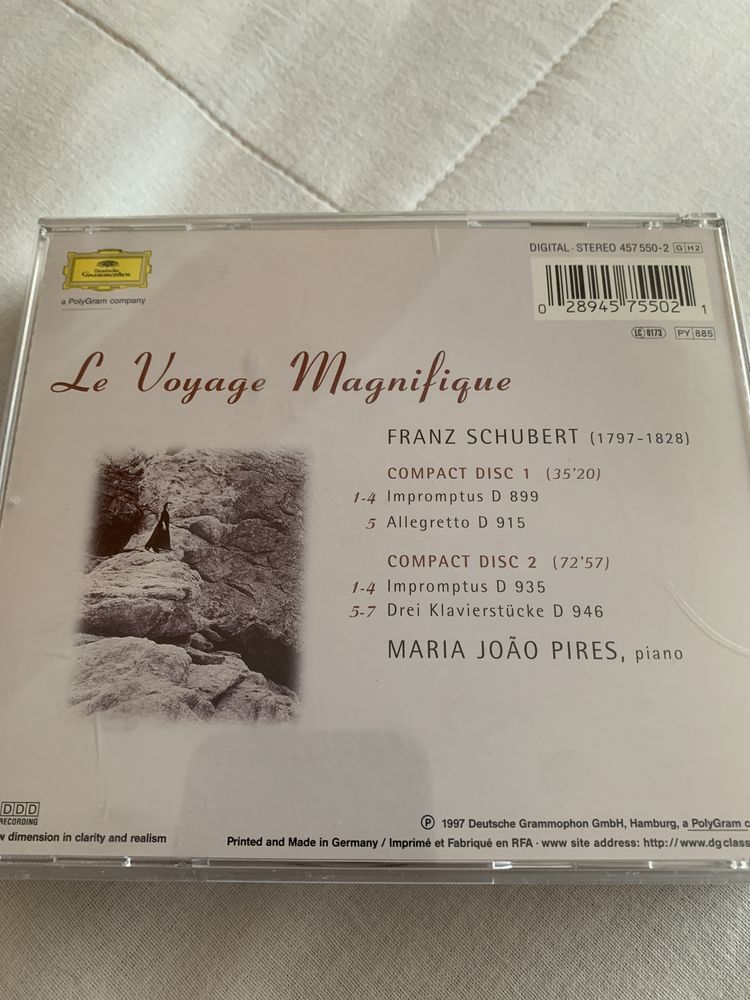 Cd duplo Maria João Pires - Le Voyage Magnifique