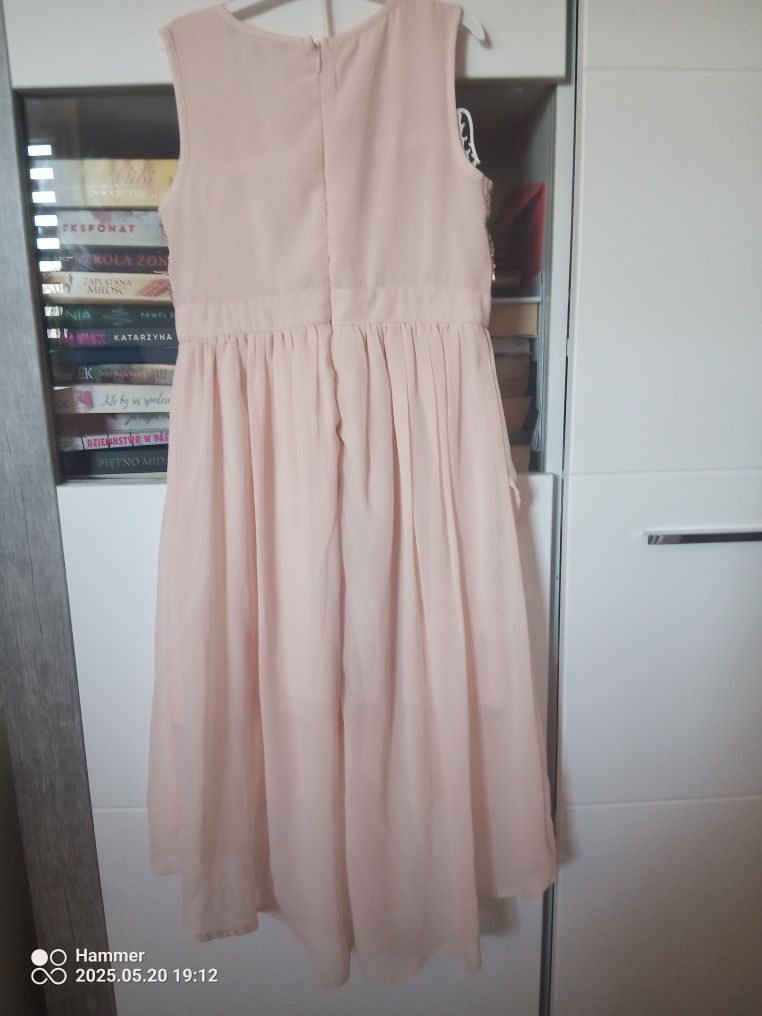 Sukienka brzoskwiniowa Lindex 128 cm