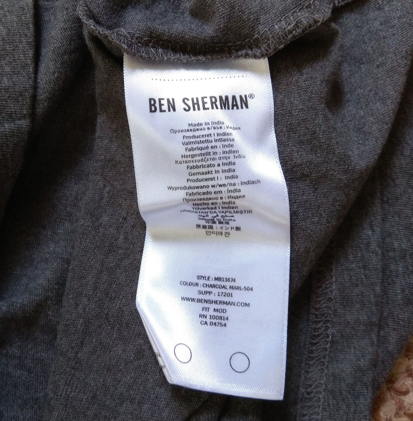 Ben Sherman футболка серая оригинал M