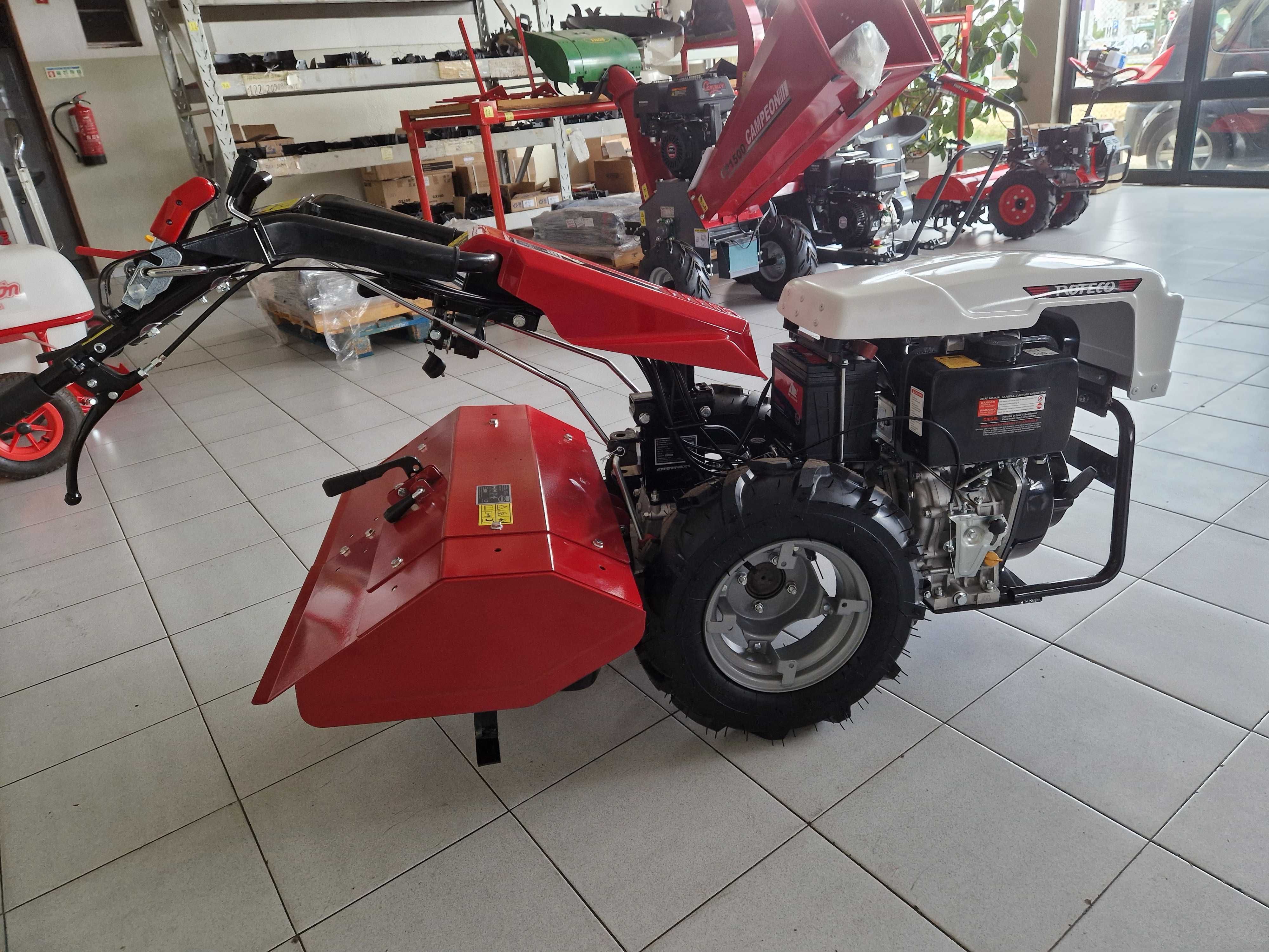 Motocultivador Roteco 10 cv Diesel A. eletrico e Fresa 80 cm