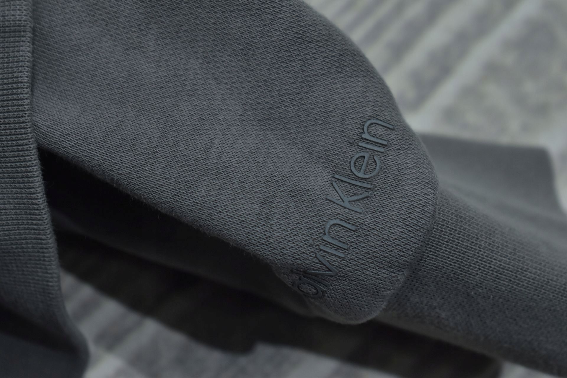 Calvin Klein Męska Szara Bluza Z Kaputrem Regular Fit M
