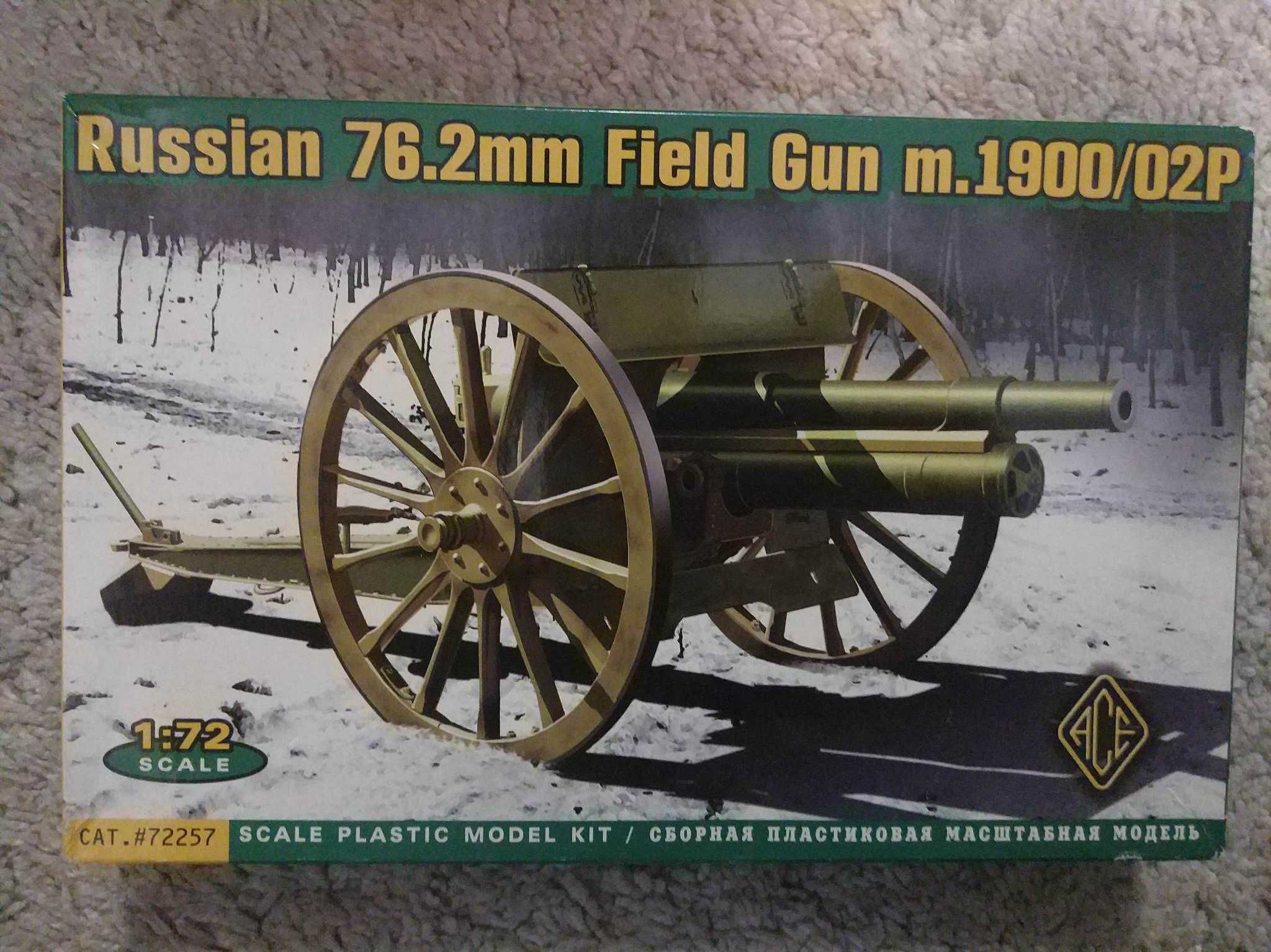 ACE 72257 Russian 3 inch (76.2mm) gun model 1900/02 (with limber)