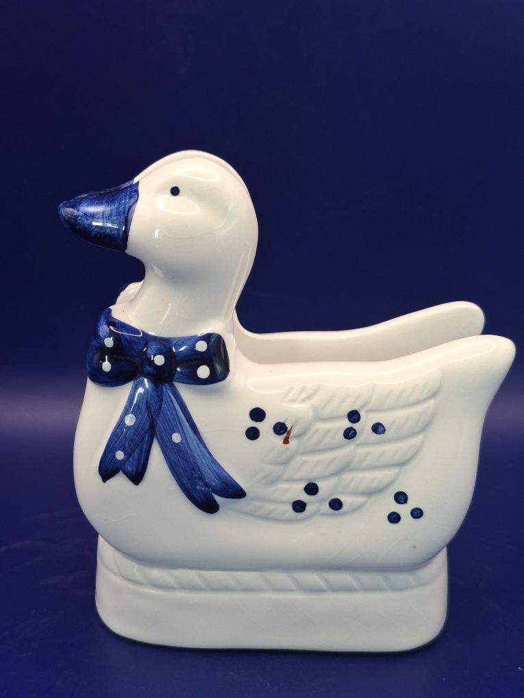 Serwetnik porcelanowy Kaczki