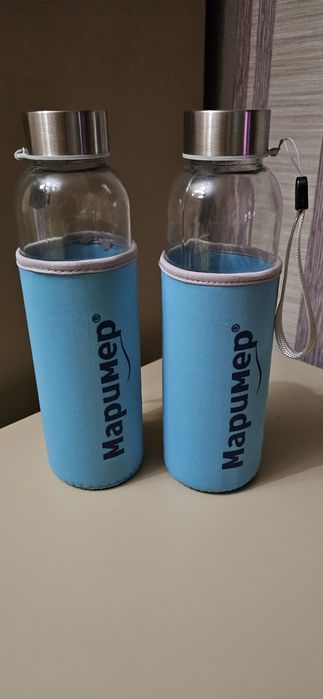 Стеклянная бутылка для воды