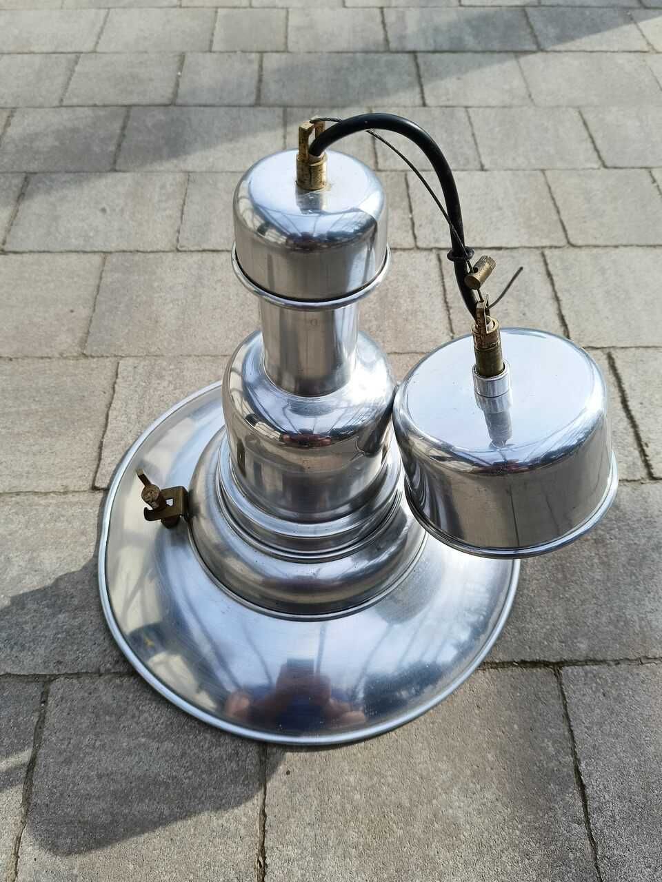 Lampa sufitowa, loftowa. Kolor stalowy
