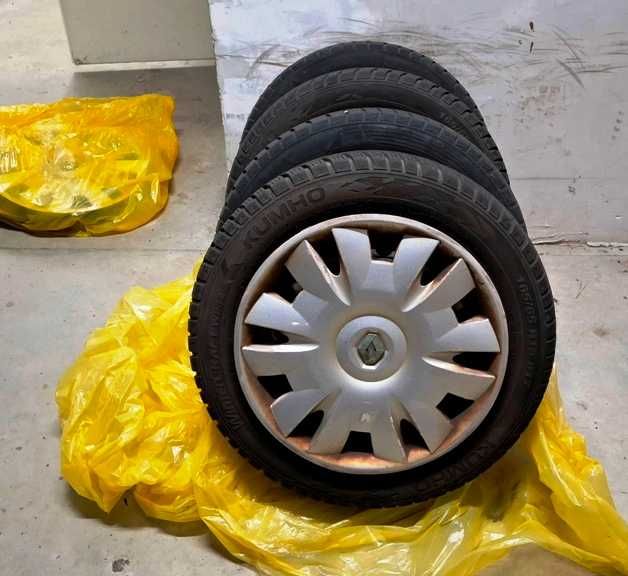 Koła Zimowe do Renault Clio III + oryginale kołpaki KOMPLET!
