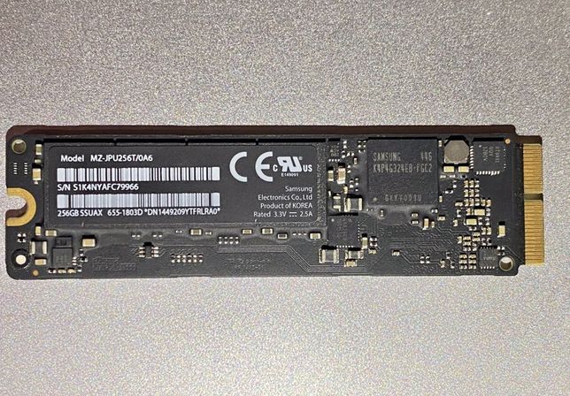 256 gb SSD от Macbook pro a1398 2013 2014 2015