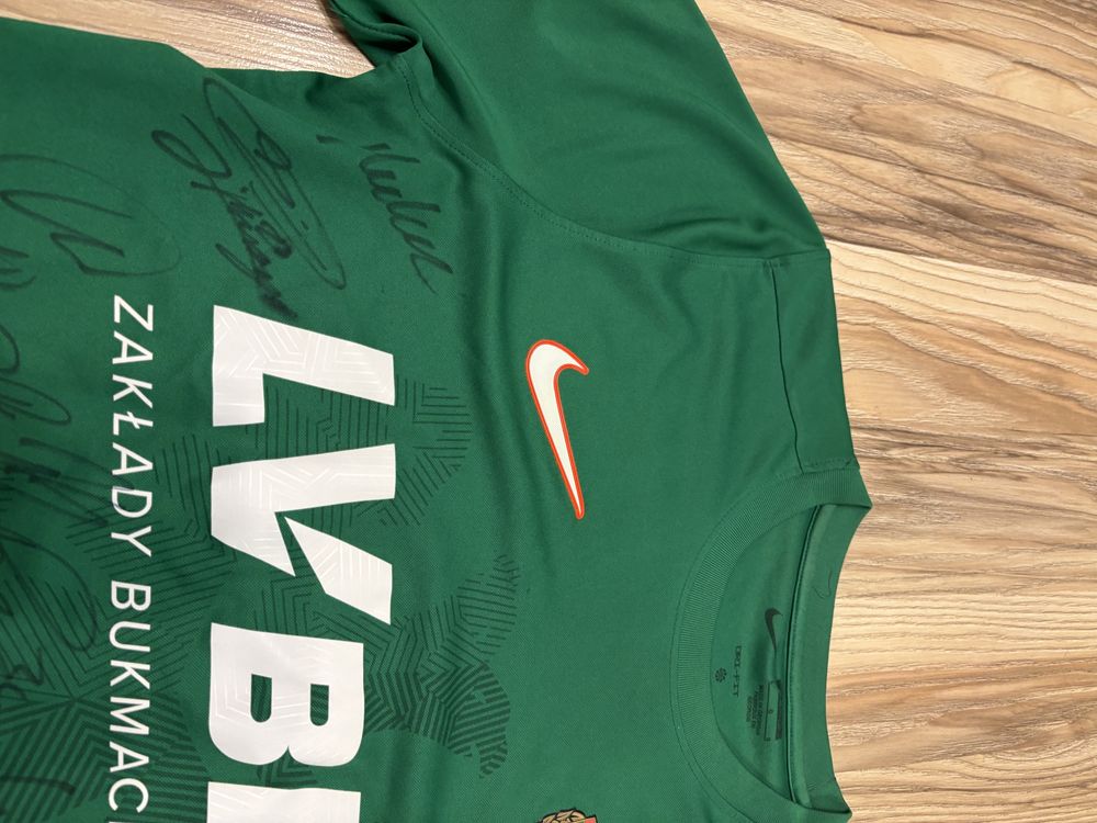 Koszulka nike Śląsk Wrocław z podpisami