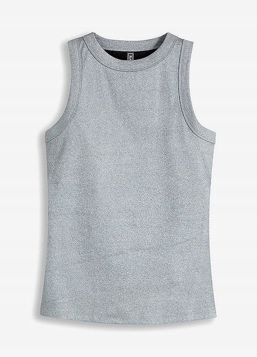 B.P.C srebrny top prążkowany 48/50.