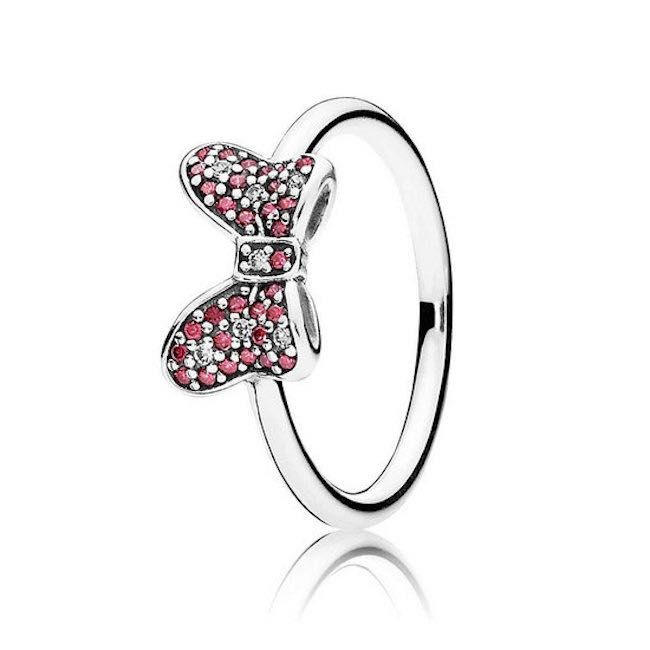 Anel Disney Minnie Laço Pandora em Prata de Lei 925 Novos