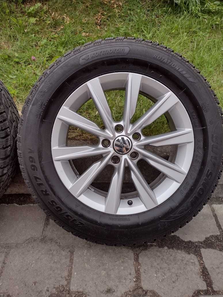 Koła zimowe VW TIGUAN passat caddy inne 5x112 17" opony zimowe 215x65
