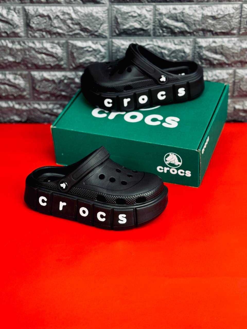 Шльопки жіночі крокси сабо crocs\ женские кроксы на высокой подошве