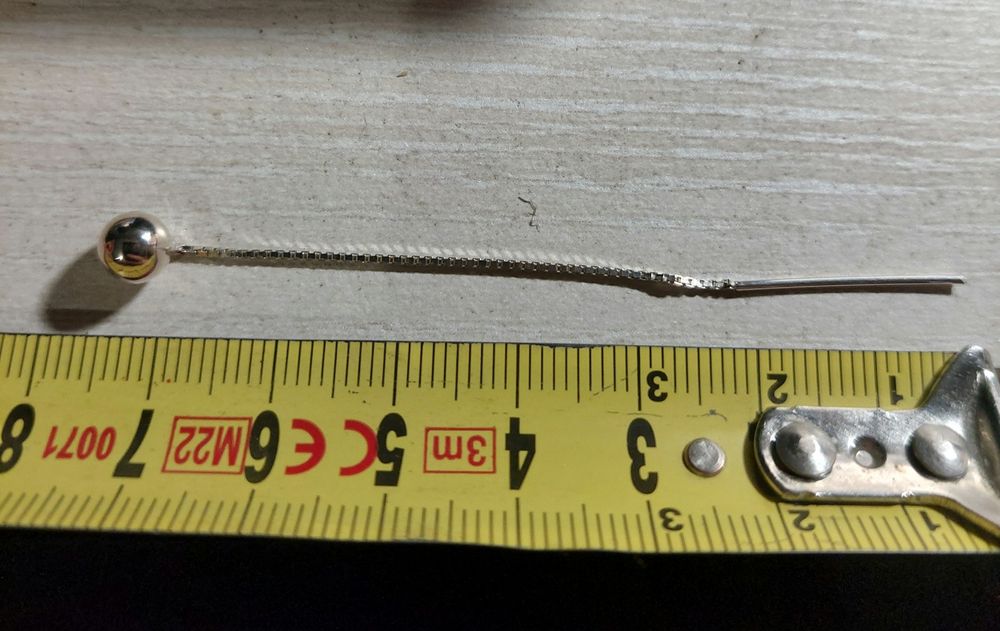 Kolczyki srebrne kulki przeciągane