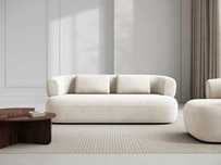 Nowoczesna sofa kanapa Jenny 3-os. Bukla Beż 178x90x73cm Micadoni