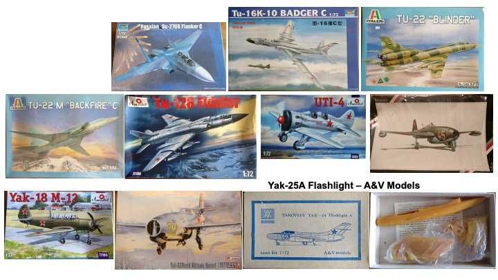 Kits 1/72 Aviões Russos e Leste