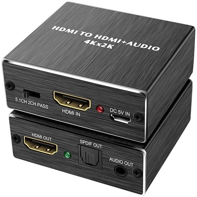 Адаптер екстрактор Techly 2CH LPCM HDMI 4K UHD 3D 4K UHD 3D