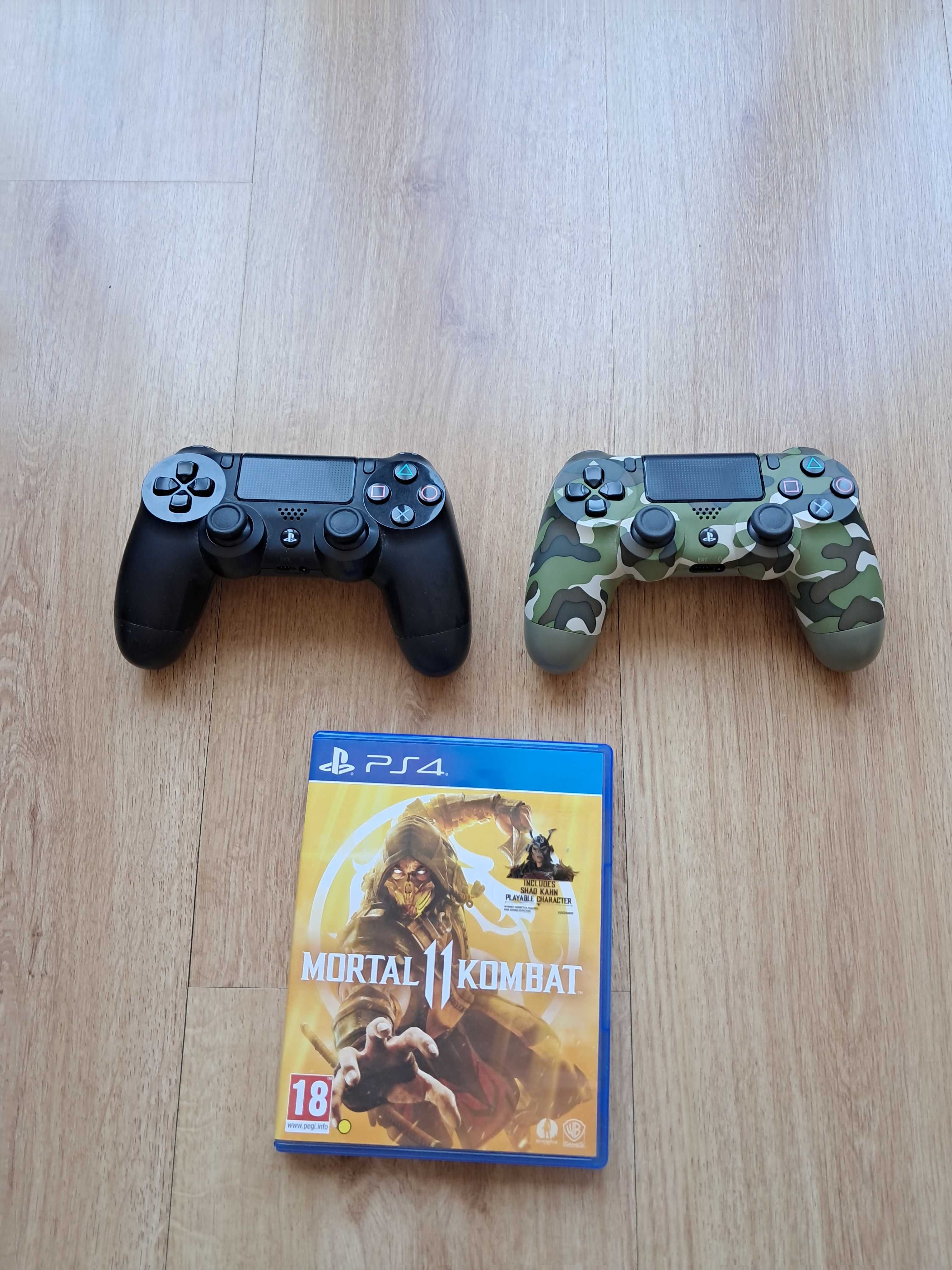PS4 500GB Preta + 2 Comandos + Jogo