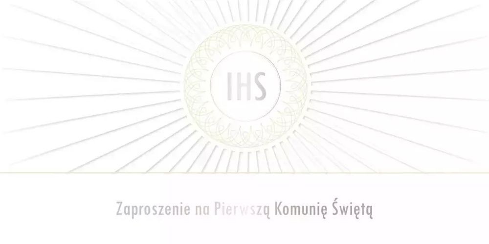 Zaproszenie Komunia (10szt). AbCard