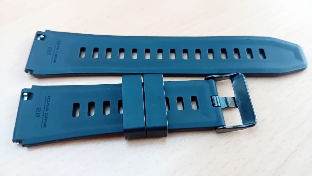 Bracelete em silicone 22mm : Preta