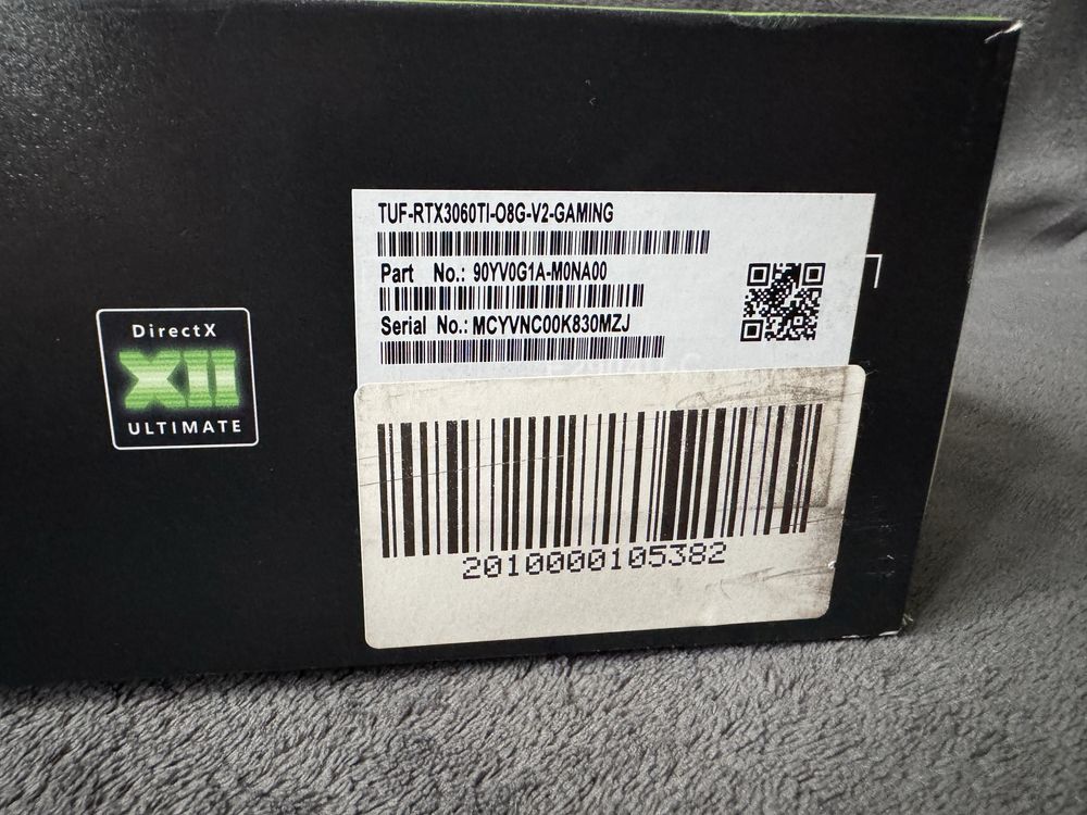 ASUS RTX 3060 Ti TUF Gaming OC V2 8GB - Stan idealny, 24m Gwarancji!