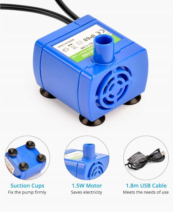 Nicrew Pompa Fontanna Dla Psa I Kota Pompa Wody Powystawowy