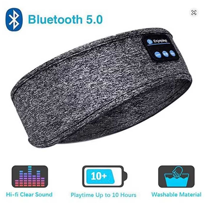 Opaska Bluetooth Na Głowę Do Biegania Spania Na Oczy Bezprzewodowa