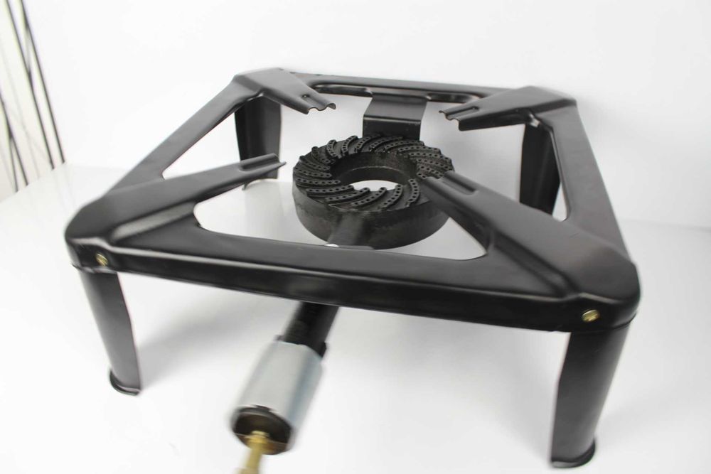 żeliwny taboret gazowy palnik 40x40cm ZESTAW REDUKTOR WĄŻ komplenty ze